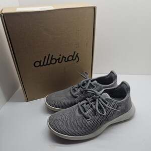 Allbirds Shoes Womens 8 Tree Runners Athletic Low Sneakers Gray Fabric Lace Up